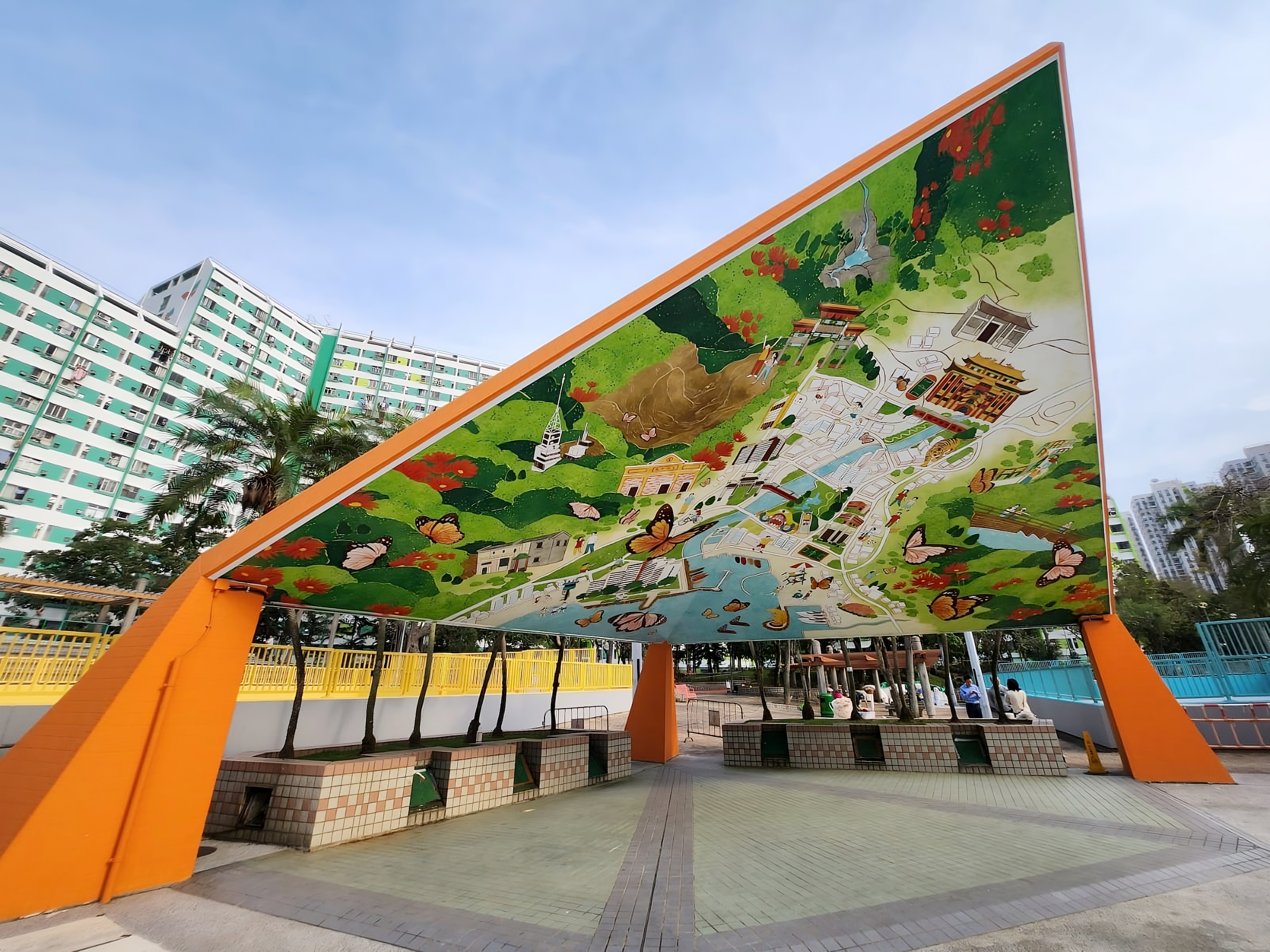 Housing Authority Butterfly Estate facilities beautifying