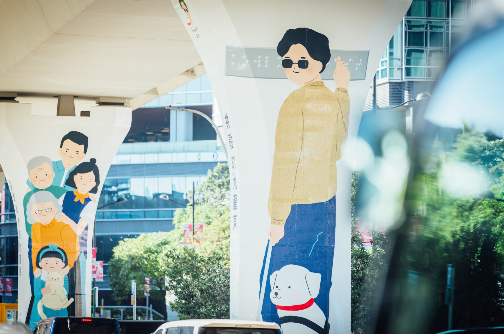 Leisure and Cultural Services Department Kwun Tong Promenade pillars beautifying